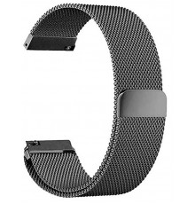Ремінець BeCover Milanese Style для Amazfit Stratos (22mm)/Stratos 2/2S/3/Amazfit GTR 2/Amazfit GTR 47mm/Amazfit GTR Lite 47mm/Amazfit Nexo/Amazfit Pace/Amazfit GTR 3 Pro Gray (707729)