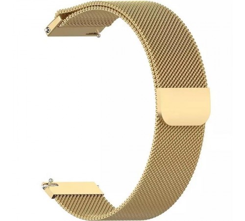 Ремінець BeCover Milanese Style для Amazfit Stratos (22mm)/Stratos 2/2S/3/Amazfit GTR 2/Amazfit GTR 47mm/Amazfit GTR Lite 47mm/Amazfit Nexo/Amazfit Pace/Amazfit GTR 3 Pro Gold (707730)