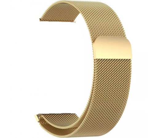 Ремінець BeCover Milanese Style для Amazfit Stratos (22mm)/Stratos 2/2S/3/Amazfit GTR 2/Amazfit GTR 47mm/Amazfit GTR Lite 47mm/Amazfit Nexo/Amazfit Pace/Amazfit GTR 3 Pro Gold (707730)