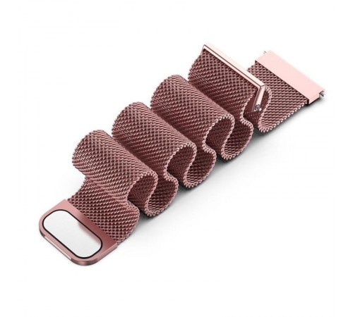 Ремінець BeCover Milanese Style для Amazfit Stratos (22mm)/Stratos 2/2S/3/Amazfit GTR 2/Amazfit GTR 47mm/Amazfit GTR Lite 47mm/Amazfit Nexo/Amazfit Pace/Amazfit GTR 3 Pro Red Wine (707733)