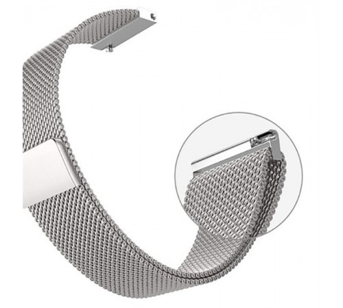 Ремінець BeCover Milanese Style для Samsung Galaxy Watch 46mm/Watch 3 45mm/Gear S3 Classic/Gear S3 Frontier Silver (707787)