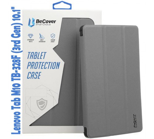 Чохол-книжка BeCover Smart для Lenovo Tab M10 TB-328F (3rd Gen) 10.1" Gray (708284)