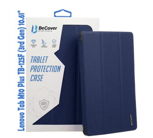 Чохол-книжка BeCover Smart для Lenovo Tab M10 Plus TB-125F (3rd Gen)/K10 Pro TB-226 10.61" Deep Blue (708302)