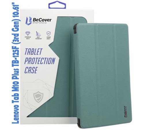 Чохол-книжка BeCover Smart для Lenovo Tab M10 Plus TB-125F (3rd Gen)/K10 Pro TB-226 10.61" Dark Green (708303)