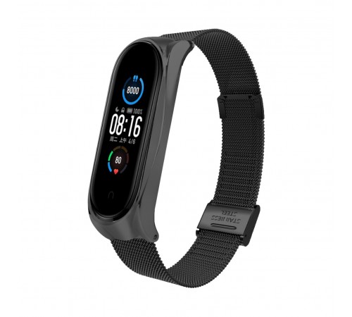 Ремінець BeCover Metal для Xiaomi Mi Smart Band 8 Black (709357)