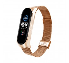 Ремінець BeCover Metal для Xiaomi Mi Smart Band 8 Rose Gold (709360)