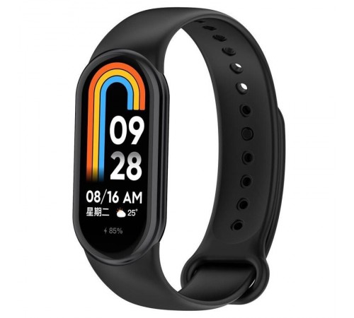 Силіконовий ремінець BeCover для Xiaomi Mi Smart Band 8 Black (709376)