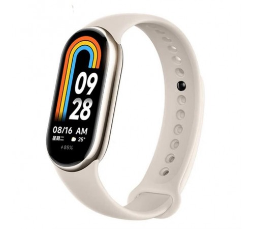 Силіконовий ремінець BeCover для Xiaomi Mi Smart Band 8 Beige (709377)