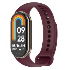 Силіконовий ремінець BeCover для Xiaomi Mi Smart Band 8 Burgundy Red (709378)