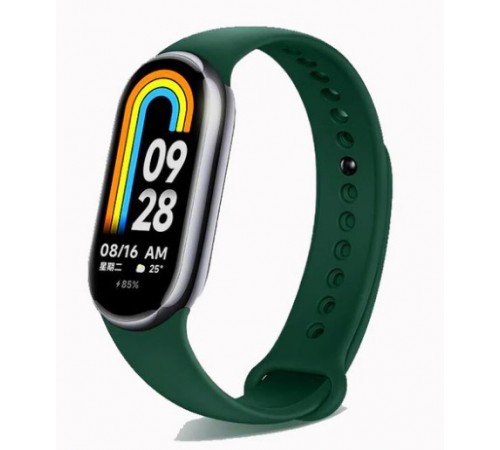 Силіконовий ремінець BeCover для Xiaomi Mi Smart Band 8 Dark Green (709384)