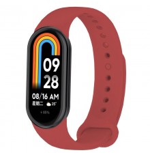 Силіконовий ремінець BeCover для Xiaomi Mi Smart Band 8 Dark Red (709385)