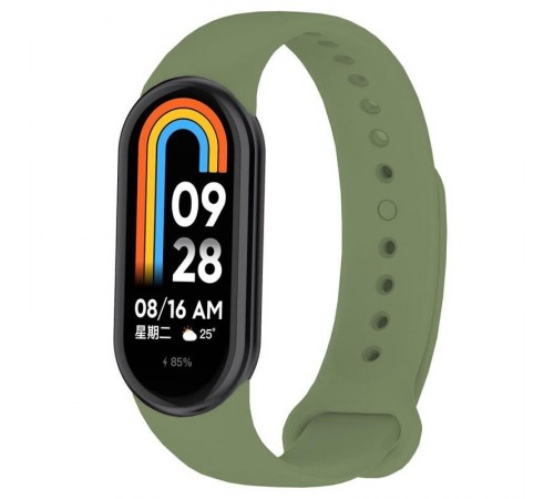 Силіконовий ремінець BeCover для Xiaomi Mi Smart Band 8 Pine-Green (709395)