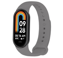 Силіконовий ремінець BeCover для Xiaomi Mi Smart Band 8 Steel Gray (709397)