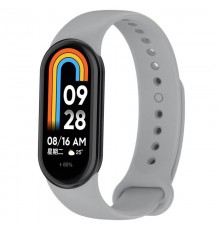 Силіконовий ремінець BeCover для Xiaomi Mi Smart Band 8 Light Gray 709403)