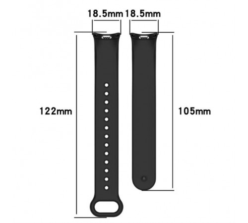 Силіконовий ремінець BeCover для Xiaomi Mi Smart Band 8 Light Gray 709403)