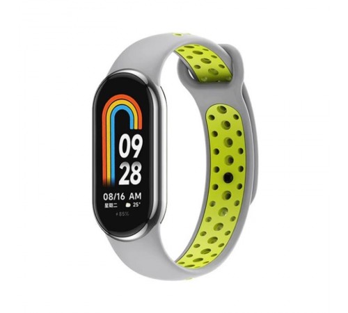 Ремінець BeCover Vents Style для Xiaomi Mi Smart Band 8 Gray-Green (709418) Ремінець BeCover Vents Style для Xiaomi Mi Smart Band 8 Gray-Green (709418)