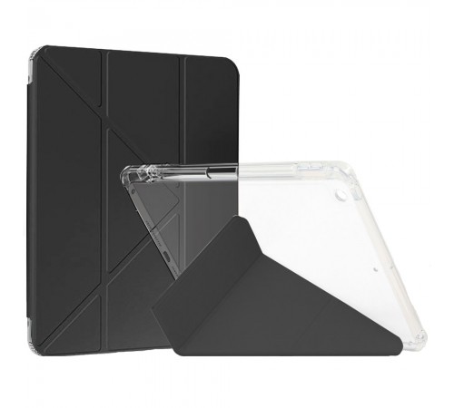 Чохол-книжка BeCover Ultra Slim Origami Transparent з кріпленням Apple Pencil для Apple iPad 10.2 2019/2020/2021 Black (711098)