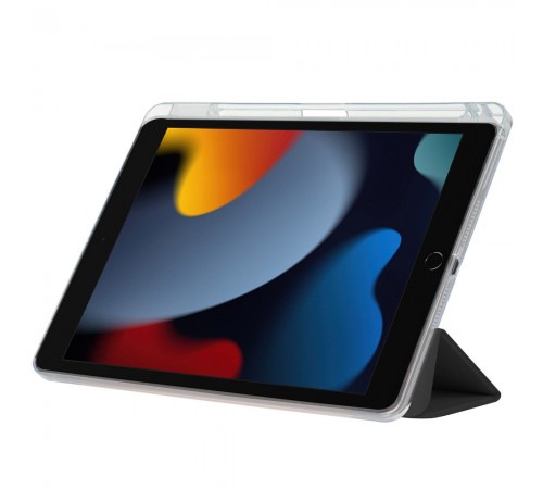 Чохол-книжка BeCover Ultra Slim Origami Transparent з кріпленням Apple Pencil для Apple iPad 10.2 2019/2020/2021 Black (711098)