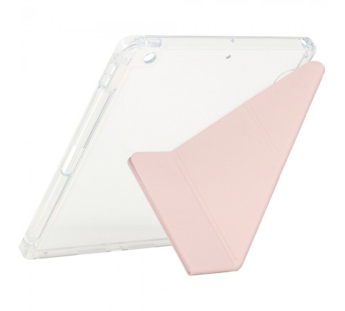 Чохол-книжка BeCover Ultra Slim Origami Transparent з кріпленням Apple Pencil для Apple iPad 10.2 2019/2020/2021 Pink (711100)