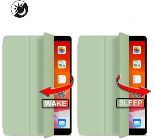 Чохол-книжка BeCover Tri Fold Soft TPU з кріпленням Apple Pencil для Apple iPad Air (4/5) 2020/2022 10.9" Green (711107)