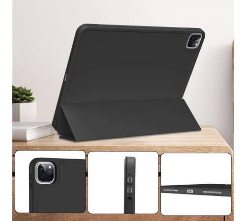 Чохол-книжка BeCover Tri Fold Soft TPU з кріпленням Apple Pencil для Apple iPad Pro 11 2020/2021/2022 Black (711109)