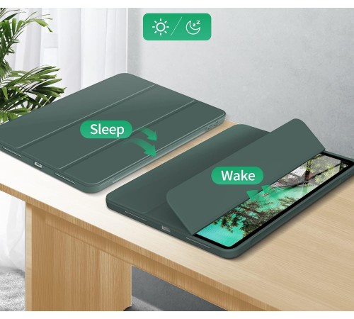 Чохол-книжка BeCover Tri Fold Soft TPU з кріпленням Apple Pencil для Apple iPad Pro 11 2020/2021/2022 Dark Green (711110)