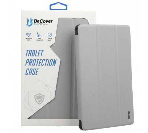 Чохол-книжка BeCover Tri Fold Soft TPU з кріпленням Apple Pencil для Apple iPad Pro 11 2020/2021/2022 Gray (711111)