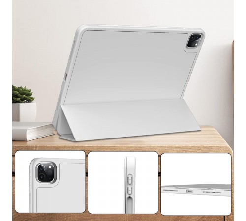 Чохол-книжка BeCover Tri Fold Soft TPU з кріпленням Apple Pencil для Apple iPad Pro 11 2020/2021/2022 Gray (711111)