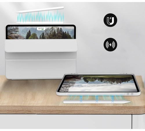Чохол-книжка BeCover Tri Fold Soft TPU з кріпленням Apple Pencil для Apple iPad Pro 11 2020/2021/2022 Gray (711111)