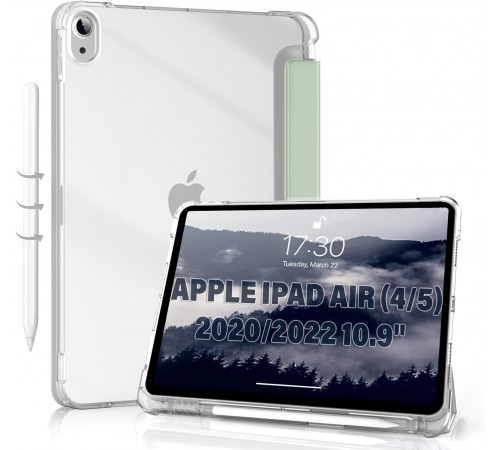 Чохол-книжка BeCover Soft Edge з кріпленням Apple Pencil для Apple iPad Air (4/5) 2020/2022 10.9" Green (711121)