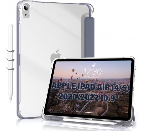 Чохол-книжка BeCover Soft Edge з кріпленням Apple Pencil для Apple iPad Air (4/5) 2020/2022 10.9" Purple (711124)