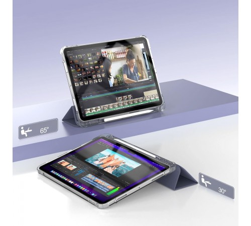 Чохол-книжка BeCover Soft Edge з кріпленням Apple Pencil для Apple iPad Air (4/5) 2020/2022 10.9" Purple (711124)