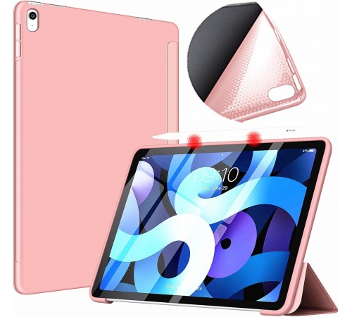 Чохол-книжка BeCover Tri Fold Soft TPU Silicone для Apple iPad Air (4/5) 2020/2022 10.9" Pink (711133)