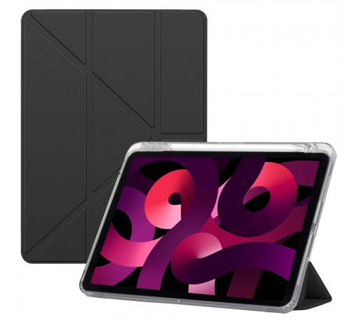 Чохол-книжка BeCover Ultra Slim Origami Transparent з кріпленням Apple Pencil для Apple iPad Air 11" M2 2024 Black (711389)