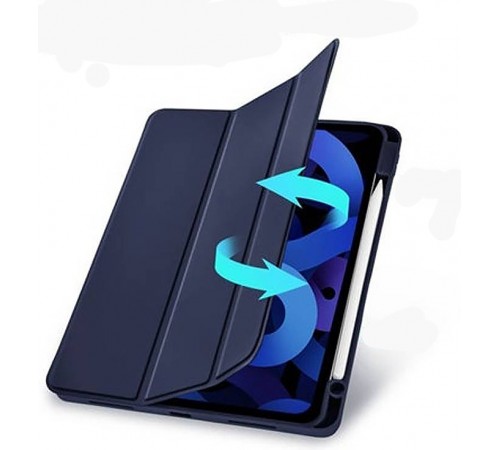 Чохол BeCover Tri Fold Soft TPU з кріпленням Apple Pencil для Apple iPad Air 11" M2 2024 Deep Blue (711401)