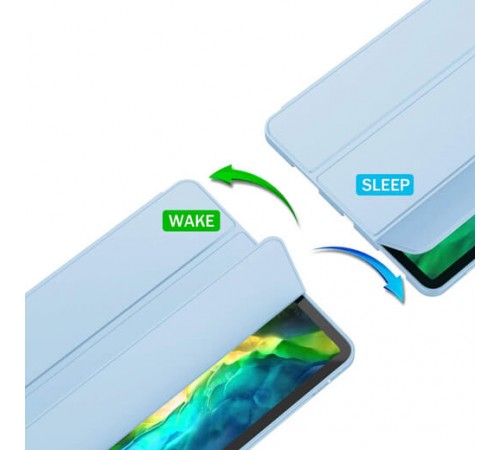 Чохол BeCover Tri Fold Soft TPU з кріпленням Apple Pencil для Apple iPad Air 11" M2 2024 Light Blue (711403)