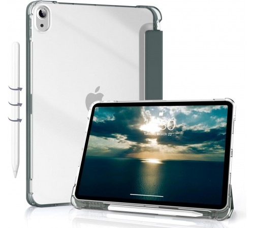 Чохол BeCover Soft Edge з кріпленням Apple Pencil для Apple iPad Air 11" M2 2024 Dark Green (711426)