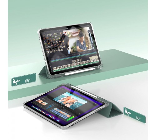 Чохол BeCover Soft Edge з кріпленням Apple Pencil для Apple iPad Air 11" M2 2024 Dark Green (711426)