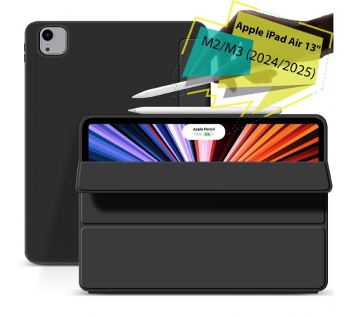 Чохол BeCover Tri Fold Soft TPU Silicone для Apple iPad Air 13" M2 2024 Black (711469)