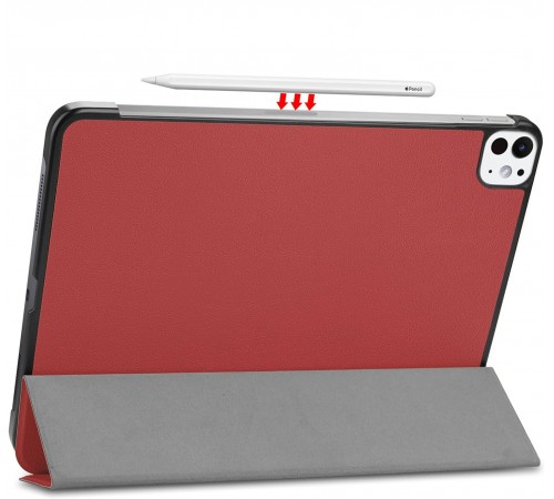 Чохол-книжка BeCover Smart Case для Apple iPad Pro 11" M4 2024 Red Wine (711628)