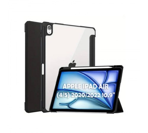 Чохол-книжка BeCover Soft Edge TPU з кріпленням Apple Pencil для Apple iPad Air (4/5) 2020/2022 10.9" Black (711696) Чохол-книжка BeCover Soft Edge TPU з кріпленням Apple Pencil для Apple iPad Air (4/5) 2020/2022 10.9" Black (711696)