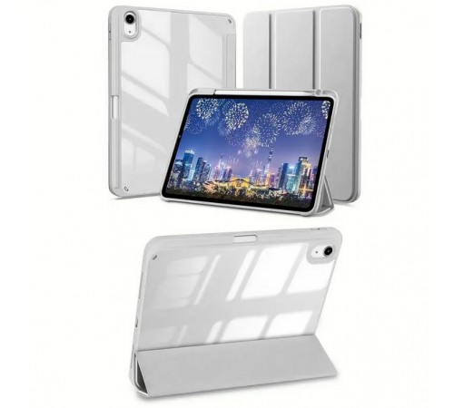 Чохол-книжка BeCover Soft Edge TPU з кріпленням Apple Pencil для Apple iPad Air 11 M2 2024 11" Gray (711705)