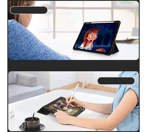 Чохол-книжка BeCover Soft Edge TPU з кріпленням Apple Pencil для Apple iPad Pro 12.9 2020/2021/2022 Black (711708)