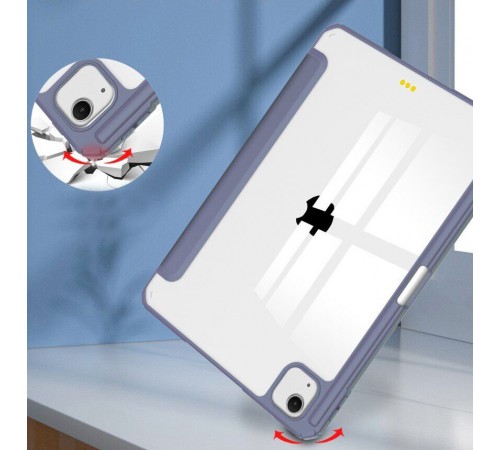 Чохол-книжка BeCover Soft Edge TPU з кріпленням Apple Pencil для Apple iPad Air 13" M2 2024 Purple (711713)