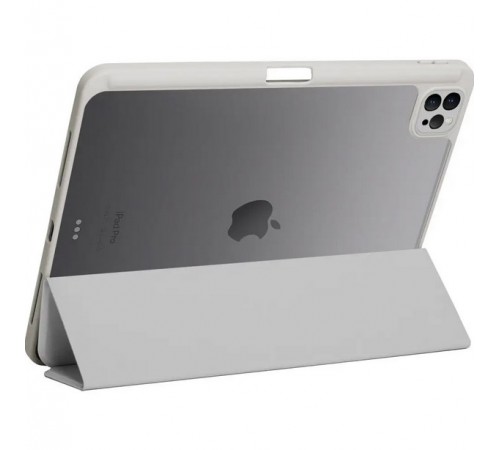 Чохол-книжка BeCover Soft Edge TPU з кріпленням Apple Pencil для Apple iPad Pro 11" M4 2024 Gray (711715)