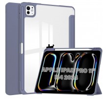 Чохол-книжка BeCover Soft Edge TPU з кріпленням Apple Pencil для Apple iPad Pro 11" M4 2024 Purple (711716)