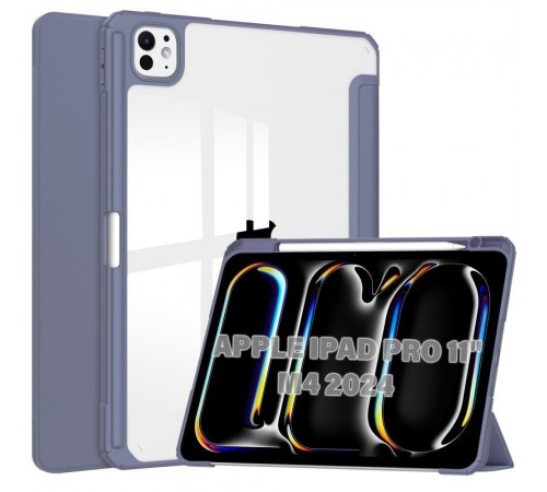 Чохол-книжка BeCover Soft Edge TPU з кріпленням Apple Pencil для Apple iPad Pro 11" M4 2024 Purple (711716) Чохол-книжка BeCover Soft Edge TPU з кріпленням Apple Pencil для Apple iPad Pro 11" M4 2024 Purple (711716)