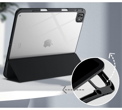 Чохол-книжка BeCover Soft Edge TPU з кріпленням Apple Pencil для Apple iPad Pro 13" M4 2024 Black (711717)
