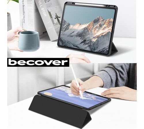 Чохол-книжка BeCover Soft Edge TPU з кріпленням Apple Pencil для Apple iPad Pro 13" M4 2024 Black (711717)
