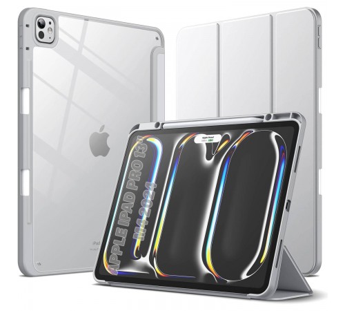 Чохол-книжка BeCover Soft Edge TPU з кріпленням Apple Pencil для Apple iPad Pro 13" M4 2024 Gray (711718)